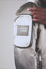 Men's bomber jacket with cargo pockets and convertible crossbody bag grey